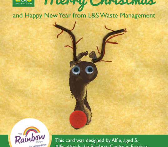 L&S Waste - Charity In the Community - LS Waste Get Creative With the Rainbow Centre this Christmas