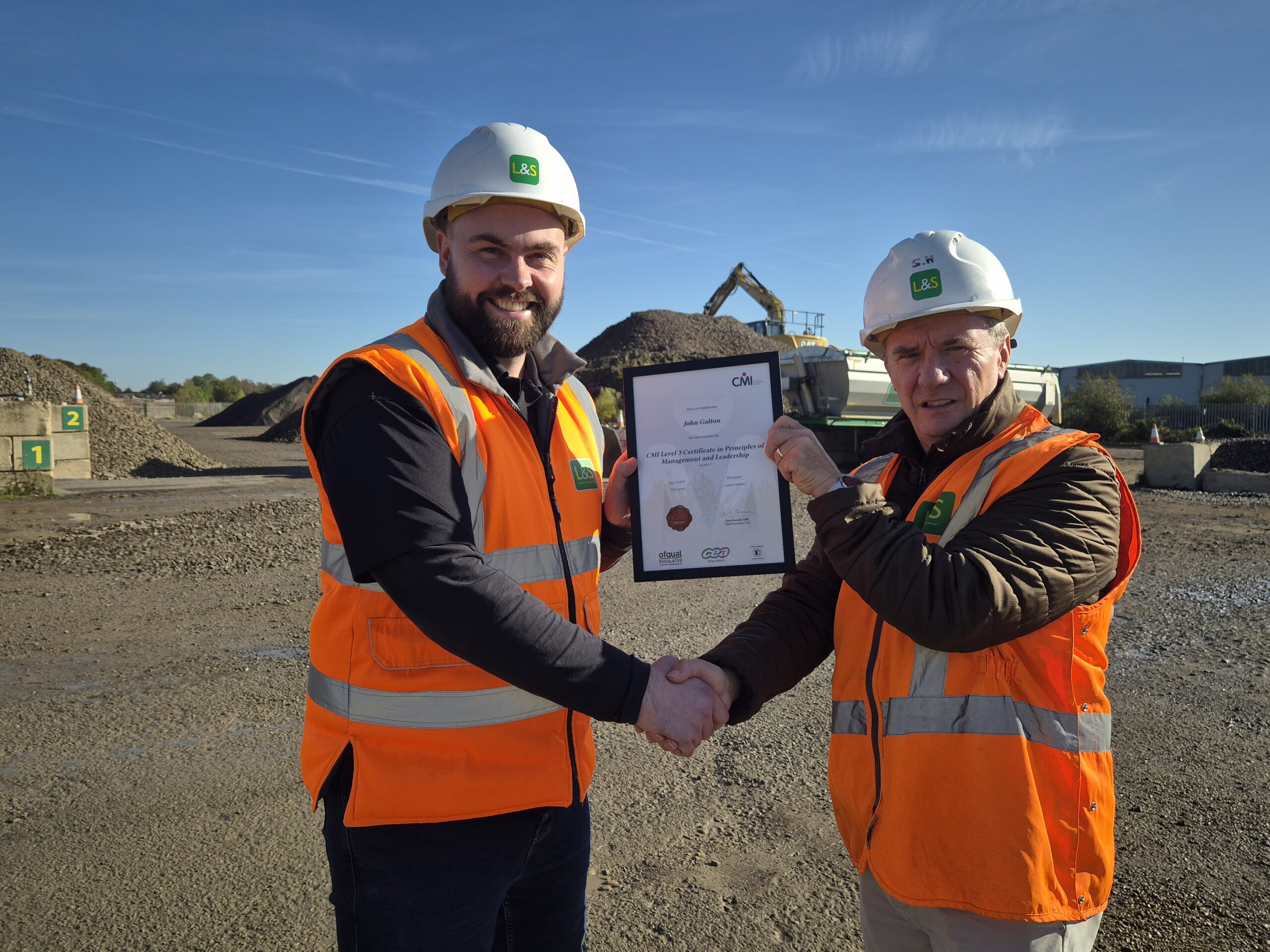 L&S Waste Management’s John Galton Achieves Prestigious Management Qualification L&S Waste Management