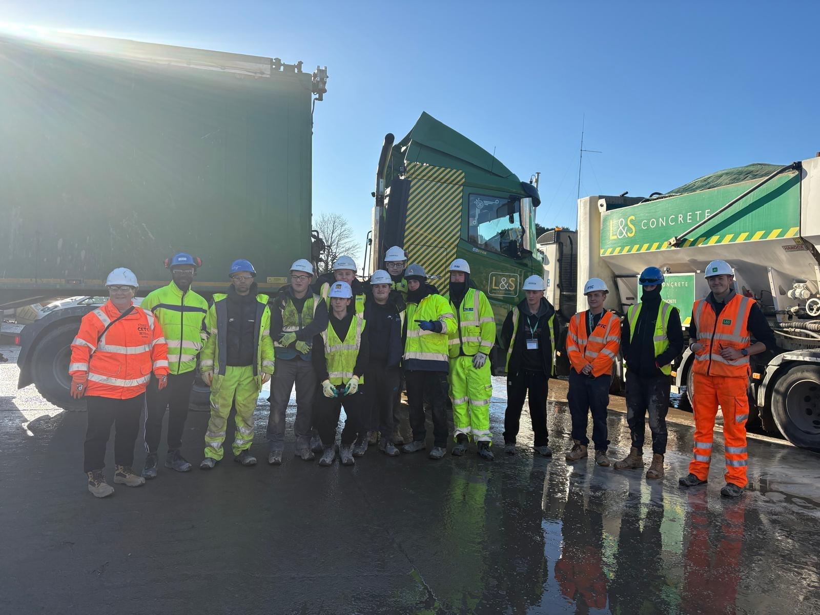 CETC Groundworks Apprentices Get a Behind-the-Scenes Look at Recycling with L&S Waste L&S Waste Management